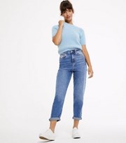 New Look Blue Waist Enhance Tori Mom Jeans